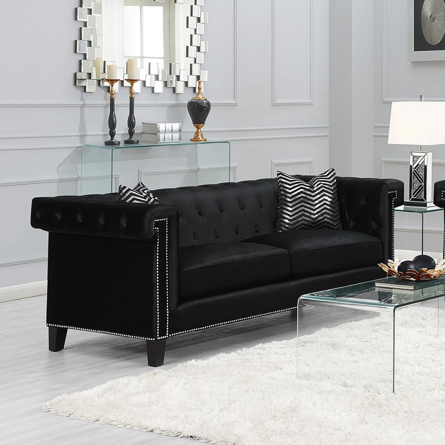 Reventlow Black Sofa - MyWaynesHome #