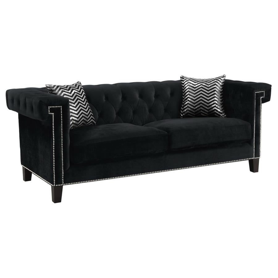 Reventlow Black Sofa - MyWaynesHome #