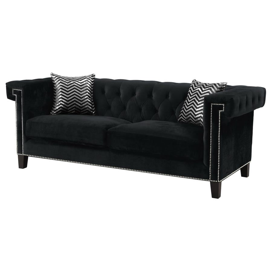 Reventlow Black Sofa - MyWaynesHome #