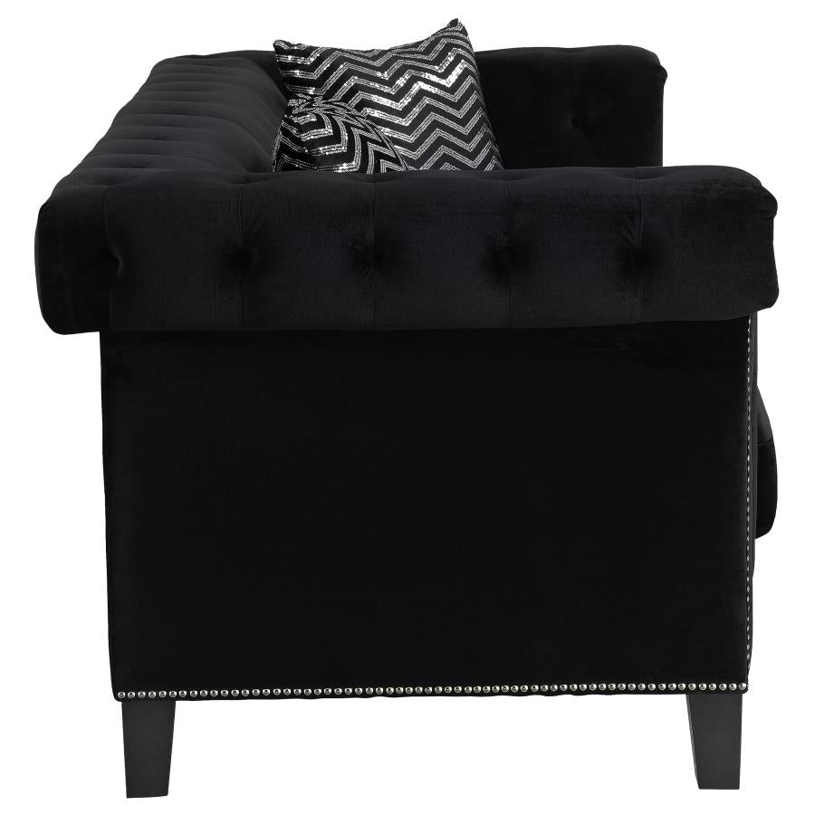 Reventlow Black Sofa - MyWaynesHome #