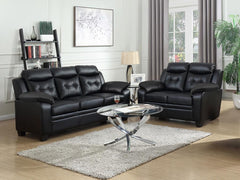 Finley Black 2 Pc Sofa Set - MyWaynesHome #