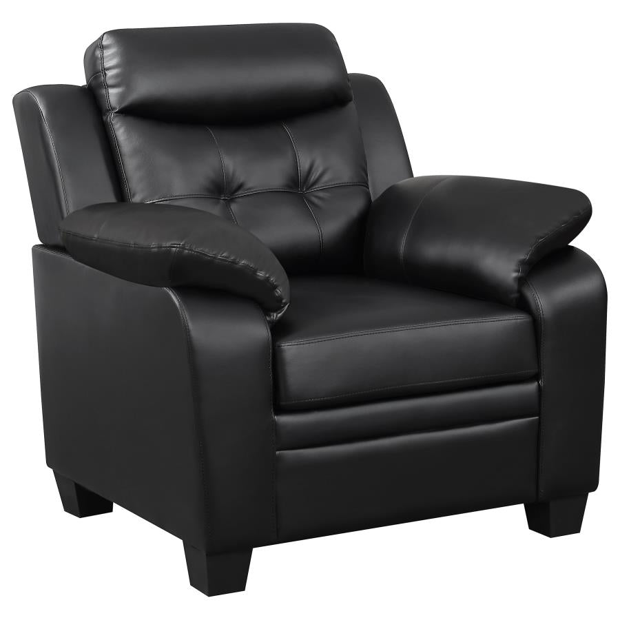 Finley Black 3 Pc Sofa Set - MyWaynesHome #