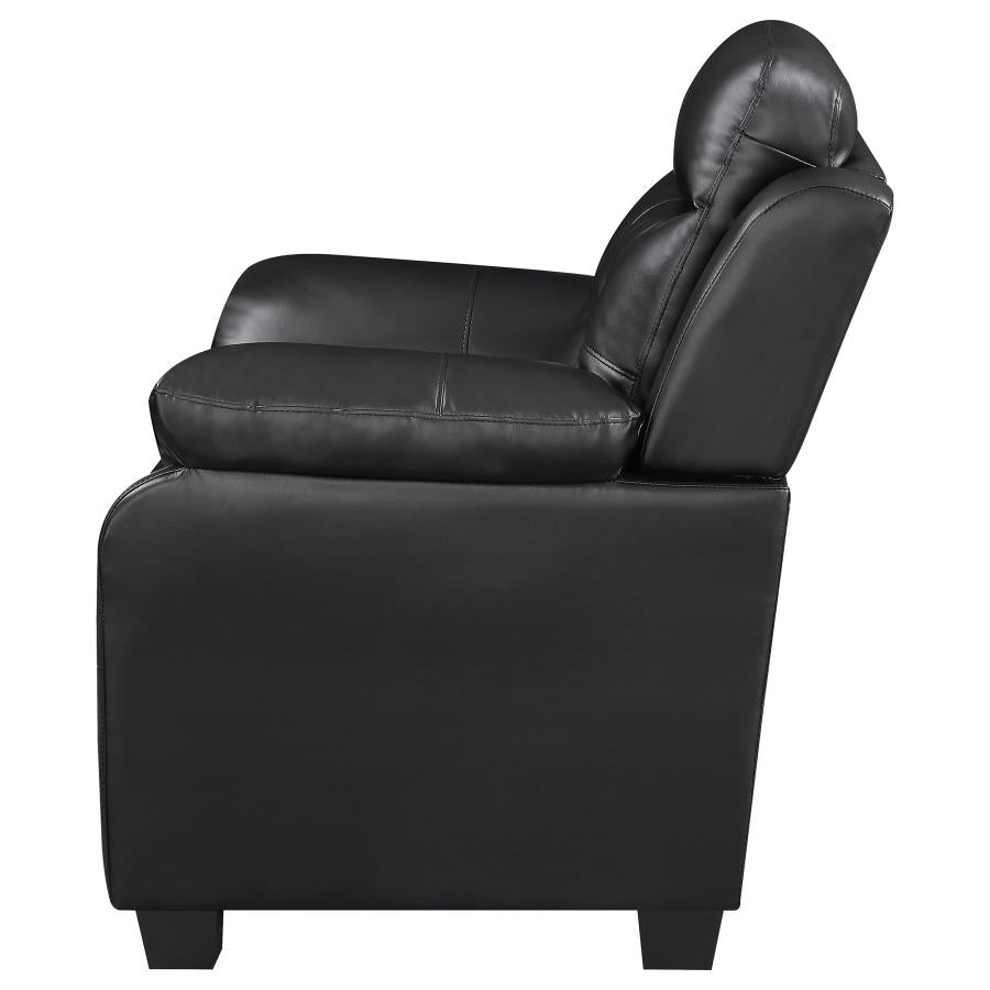 Finley Black Loveseat - MyWaynesHome #