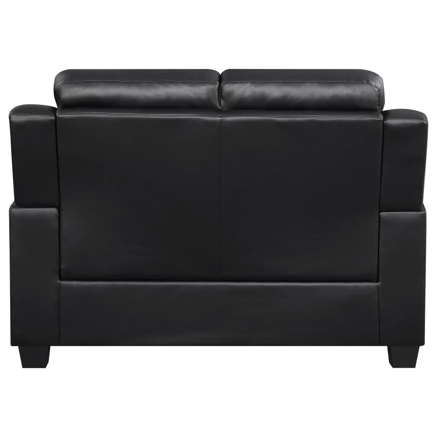 Finley Black Loveseat - MyWaynesHome #