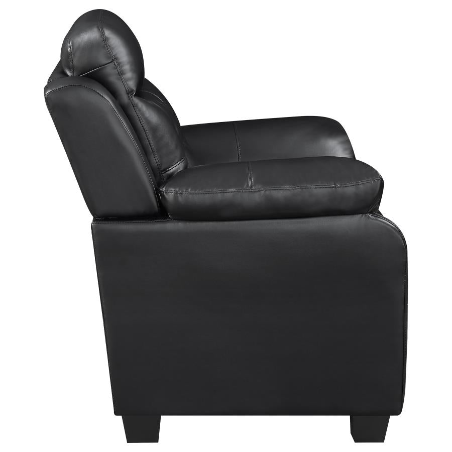 Finley Black Loveseat - MyWaynesHome #