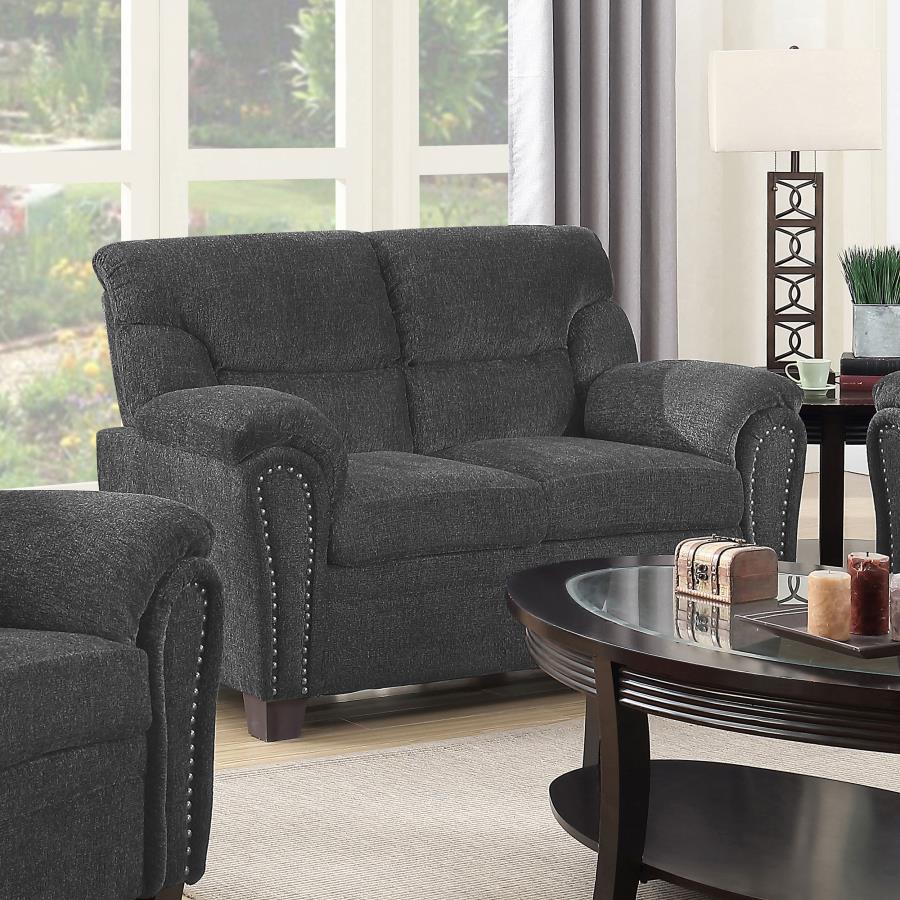 Clementine Grey Loveseat - MyWaynesHome #