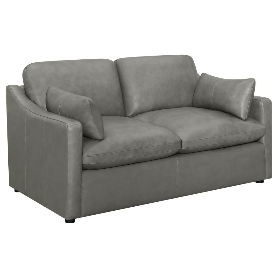 Grayson Grey Loveseat - MyWaynesHome #