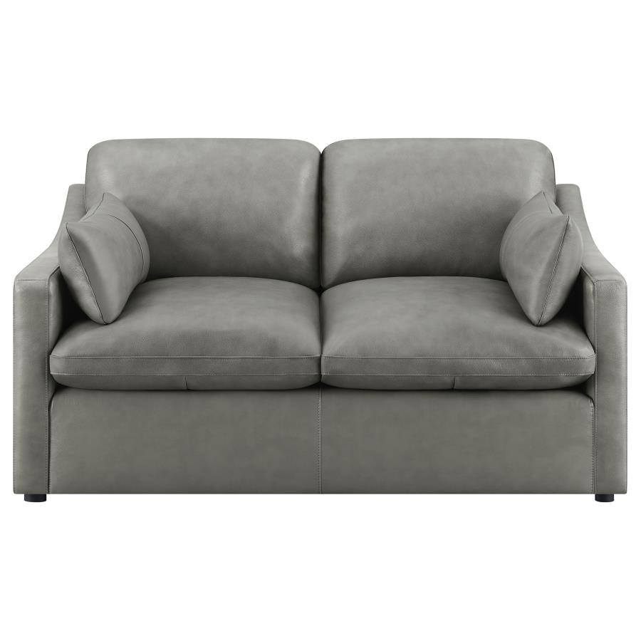 Grayson Grey Loveseat - MyWaynesHome #