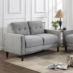 Bowen Grey Loveseat - MyWaynesHome #