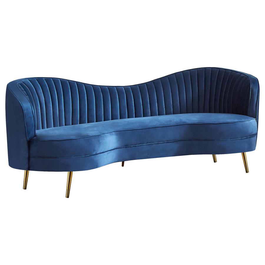Sophia Blue 2 Pc Sofa Set - MyWaynesHome #