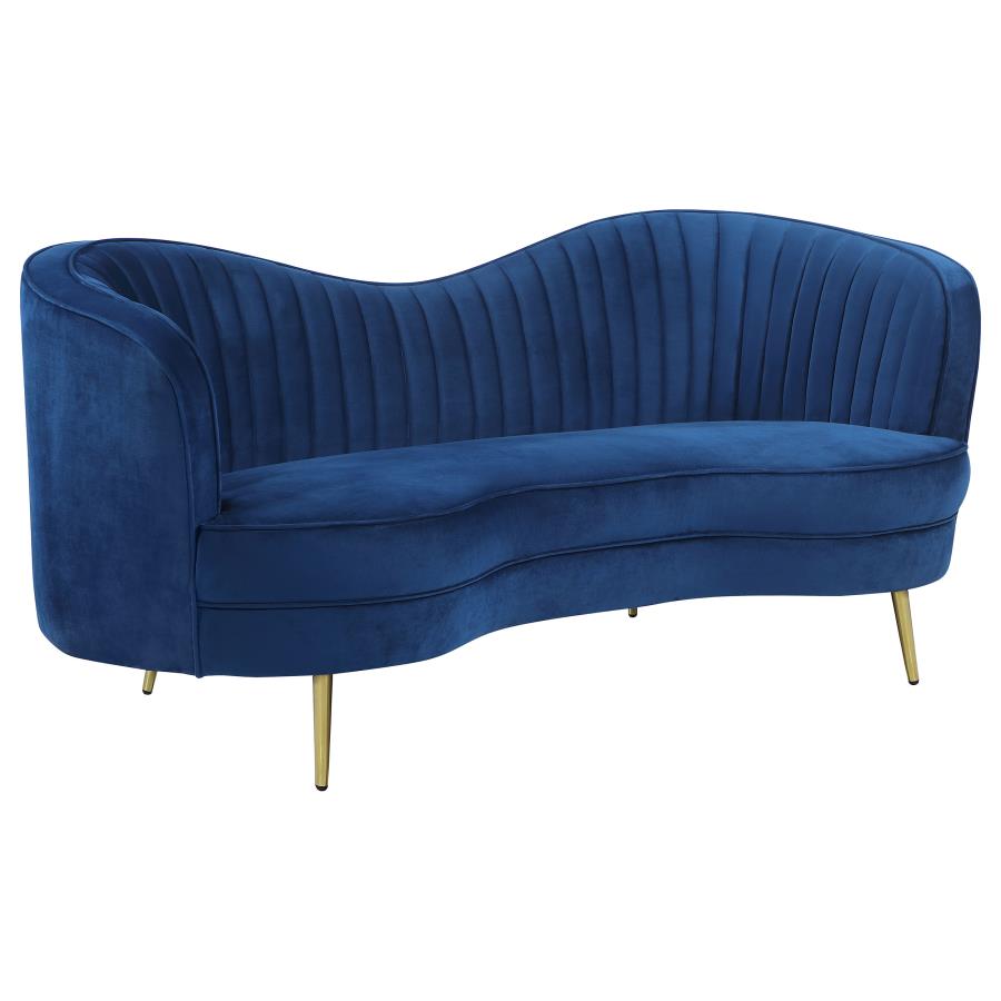 Sophia Blue Loveseat - MyWaynesHome #