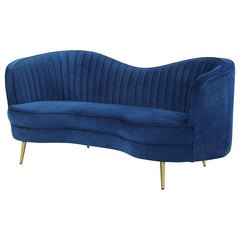 Sophia Blue Loveseat - MyWaynesHome #