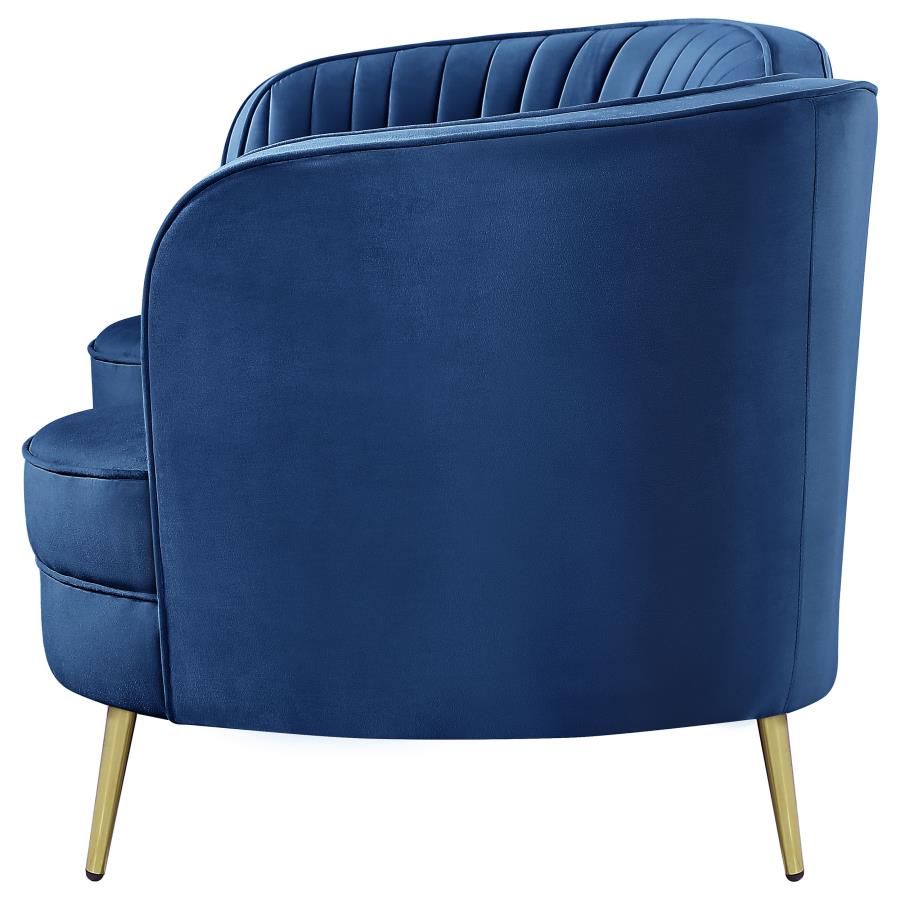 Sophia Blue Loveseat - MyWaynesHome #