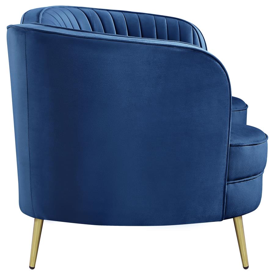 Sophia Blue Loveseat - MyWaynesHome #