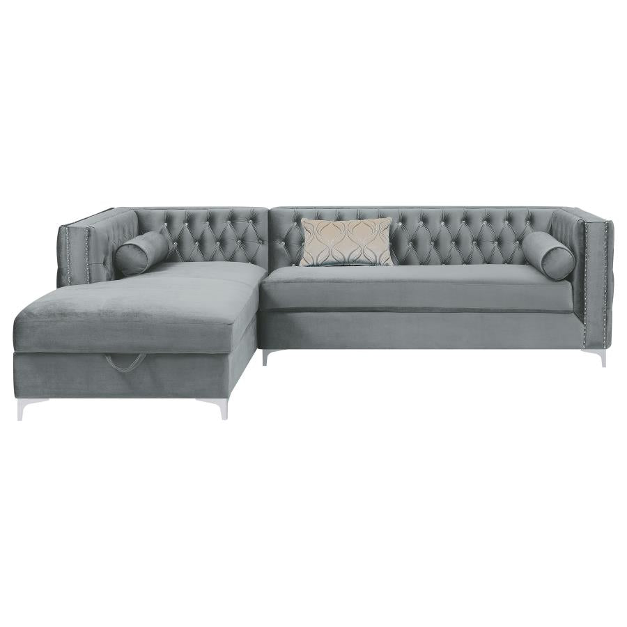 Bellaire Grey Sectional - MyWaynesHome #