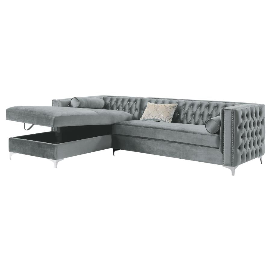 Bellaire Grey Sectional - MyWaynesHome #