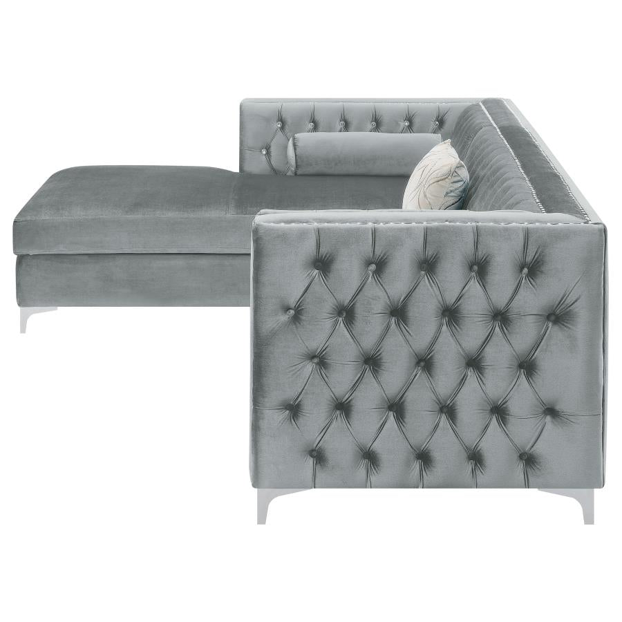 Bellaire Grey Sectional - MyWaynesHome #