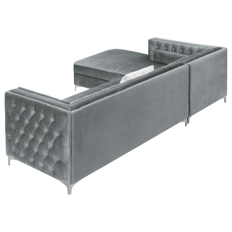 Bellaire Grey Sectional - MyWaynesHome #