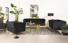 Holly Black 3 Pc Sofa Set - MyWaynesHome #