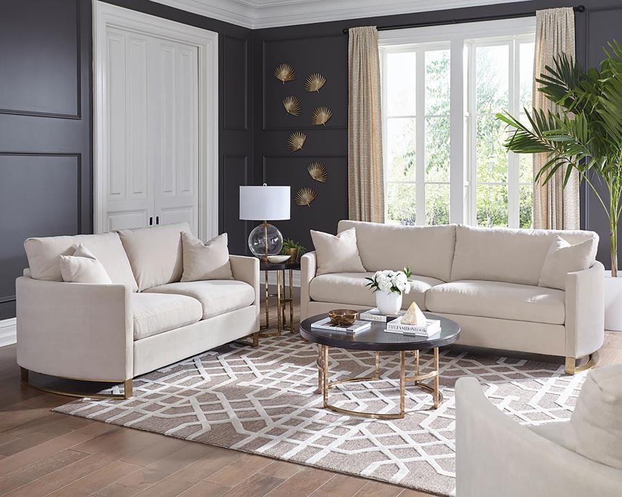 Corliss Beige 3 Pc Sofa Set - MyWaynesHome #