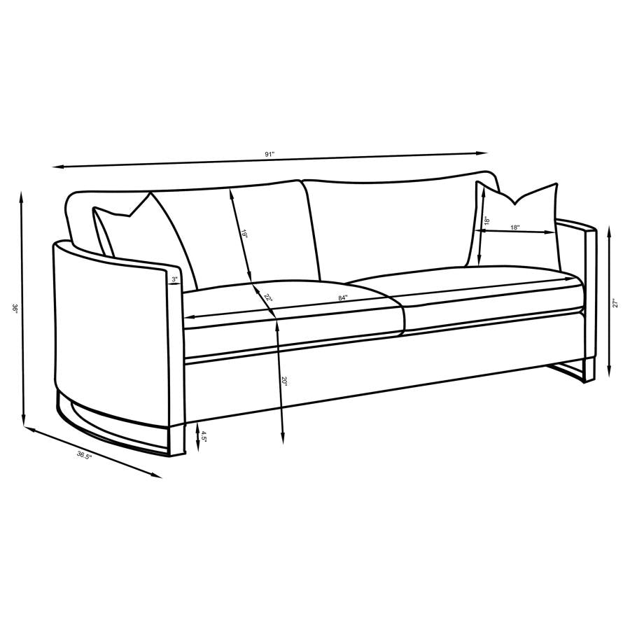 Corliss Beige Sofa - MyWaynesHome #