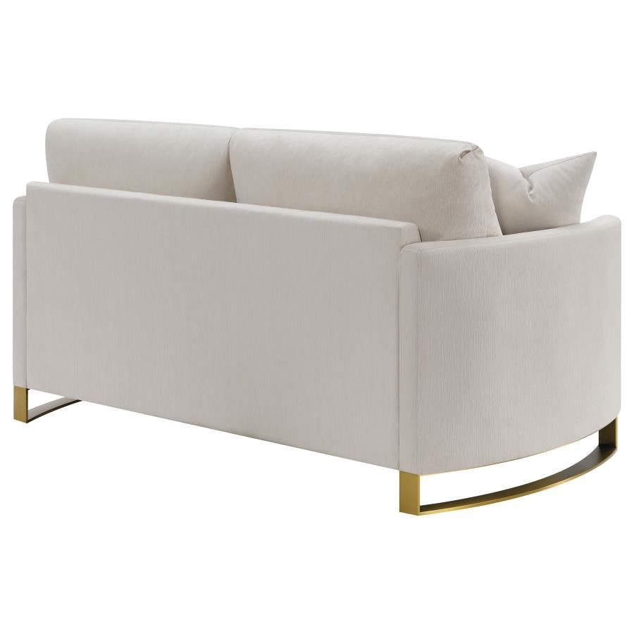 Corliss Beige Loveseat - MyWaynesHome #