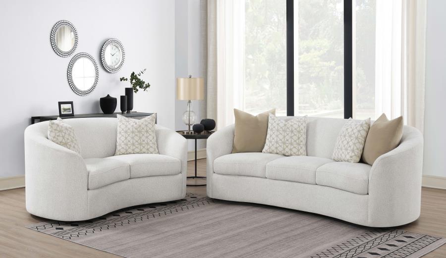 Rainn White 2 Pc Sofa Set - MyWaynesHome #