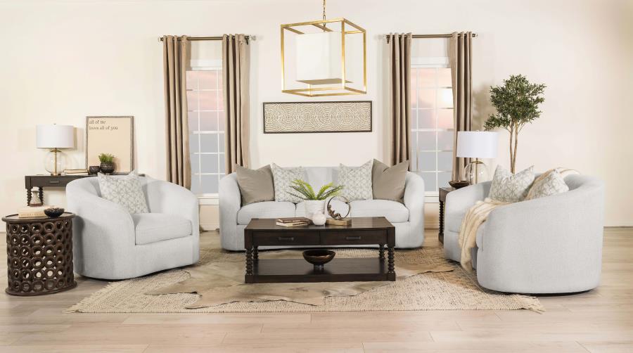Rainn White 3 Pc Sofa Set - MyWaynesHome #