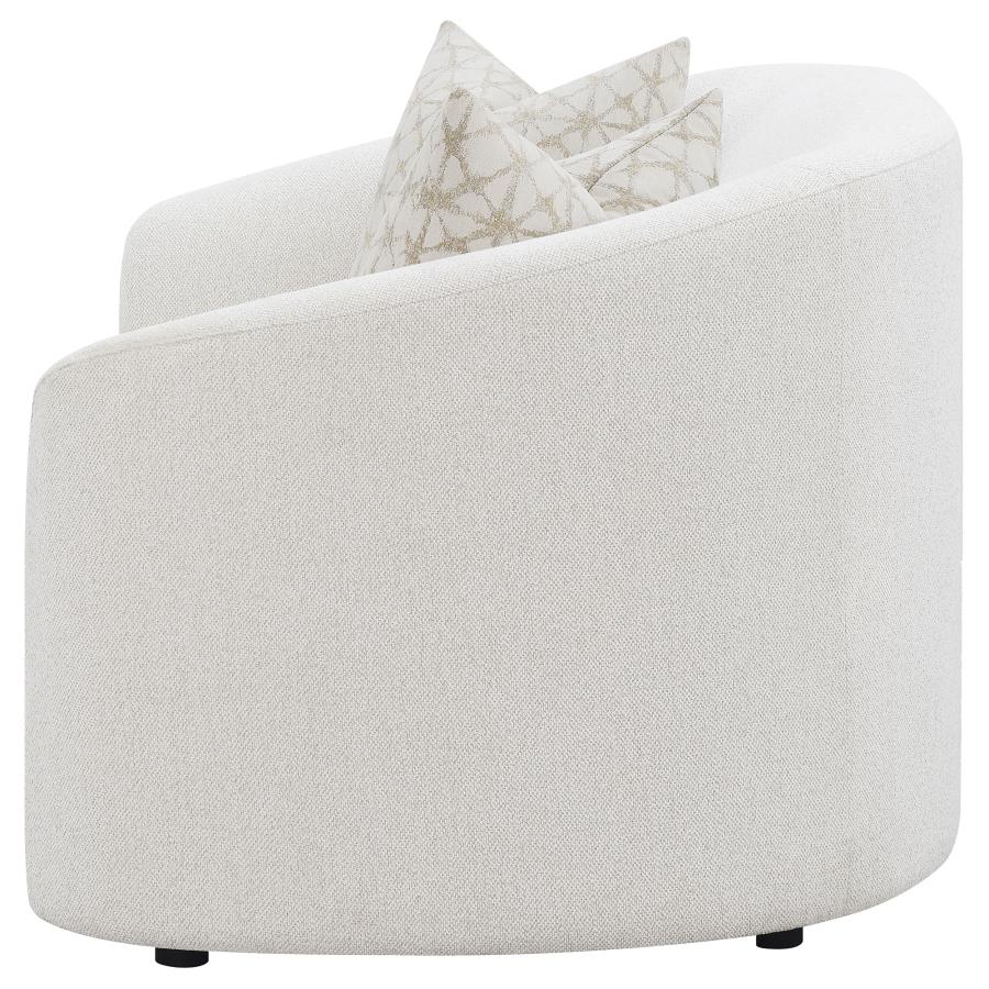 Rainn White Loveseat - MyWaynesHome #