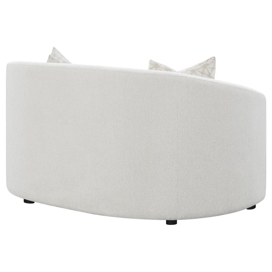 Rainn White Loveseat - MyWaynesHome #