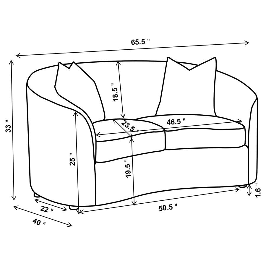 Rainn White Loveseat - MyWaynesHome #