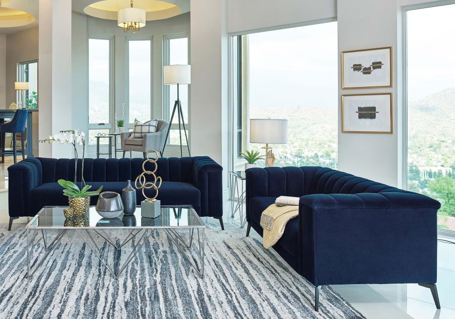 Chalet Blue 2 Pc Sofa Set - MyWaynesHome #