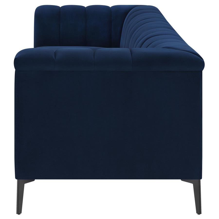 Chalet Blue Sofa - MyWaynesHome #