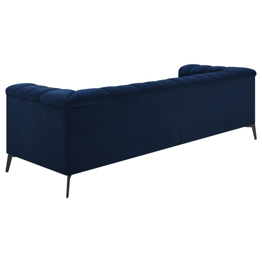 Chalet Blue Sofa - MyWaynesHome #