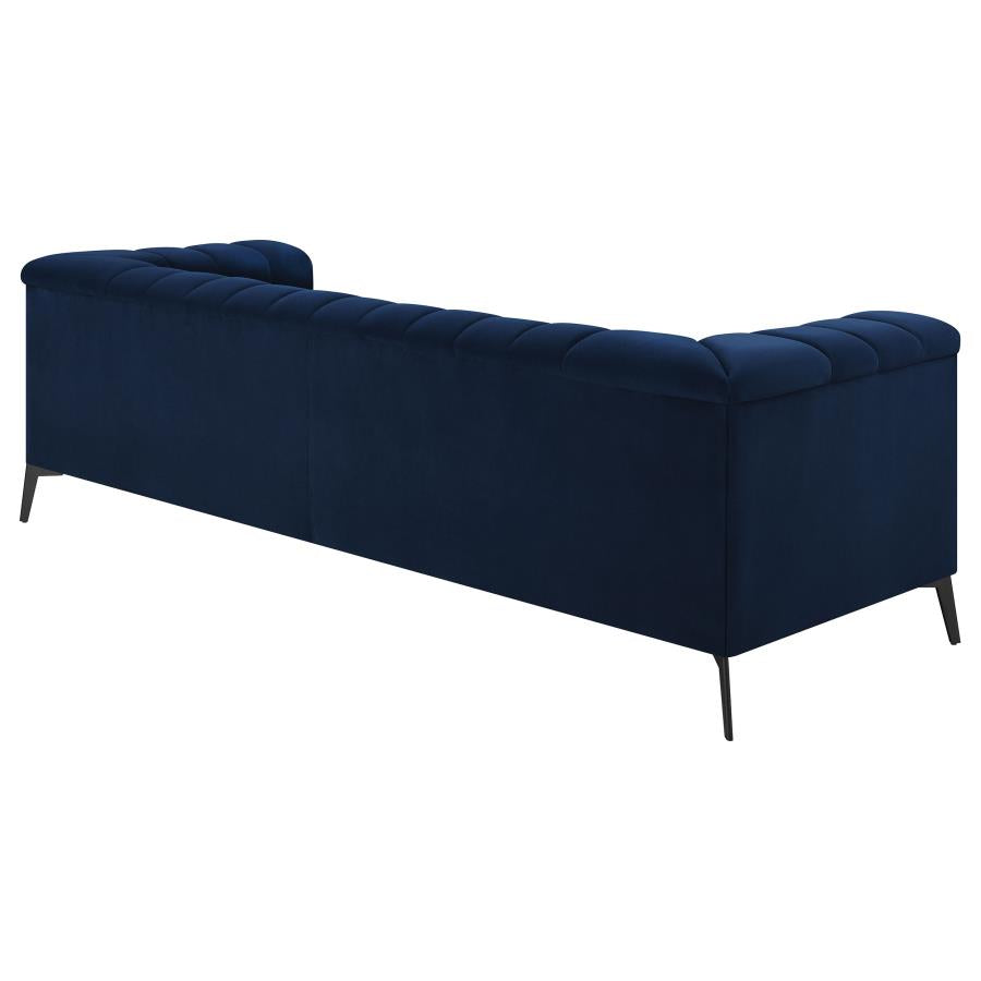 Chalet Blue Sofa - MyWaynesHome #