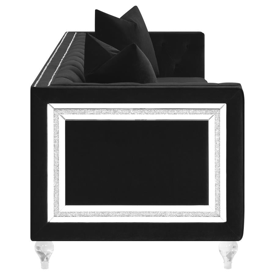 Delilah Black 2 Pc Sofa Set - MyWaynesHome #