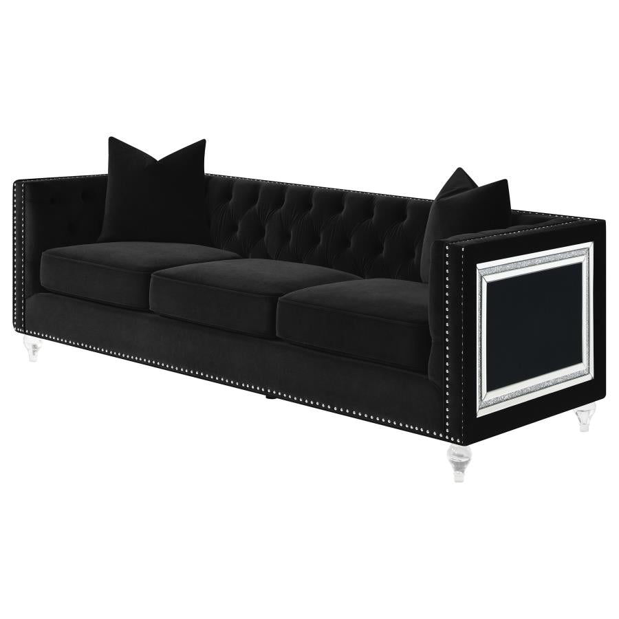 Delilah Black Sofa - MyWaynesHome #
