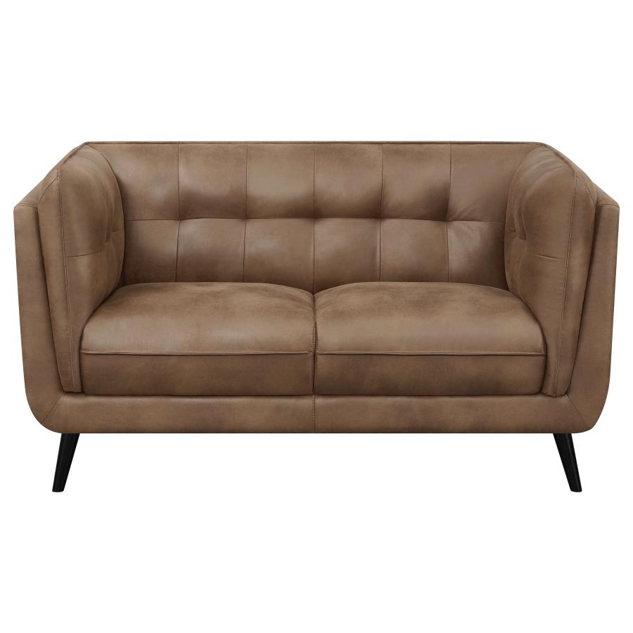 Thatcher Brown Loveseat - MyWaynesHome #