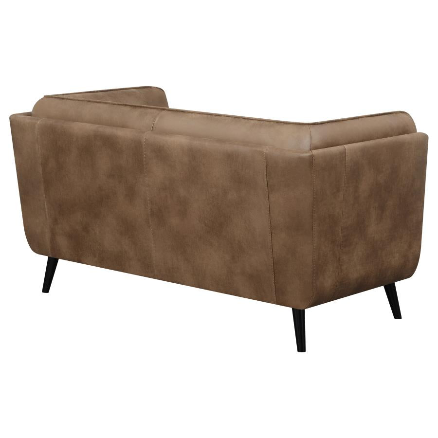 Thatcher Brown Loveseat - MyWaynesHome #