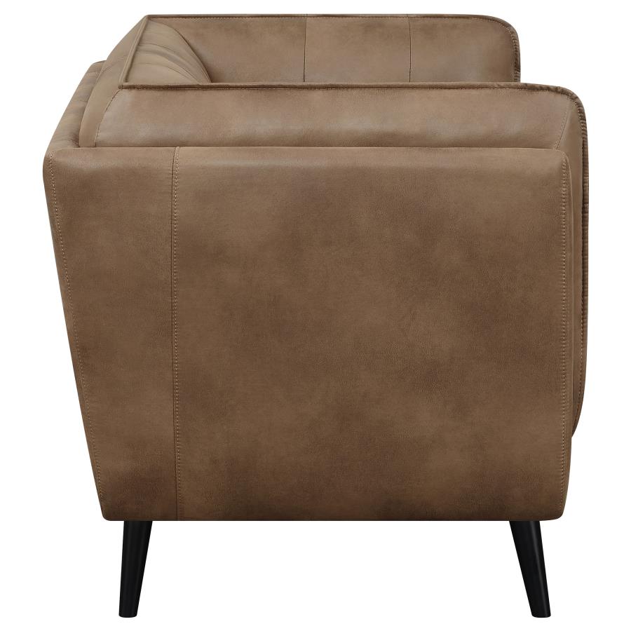 Thatcher Brown Loveseat - MyWaynesHome #