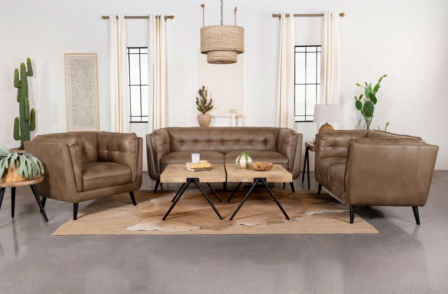 Thatcher Brown Loveseat - MyWaynesHome #