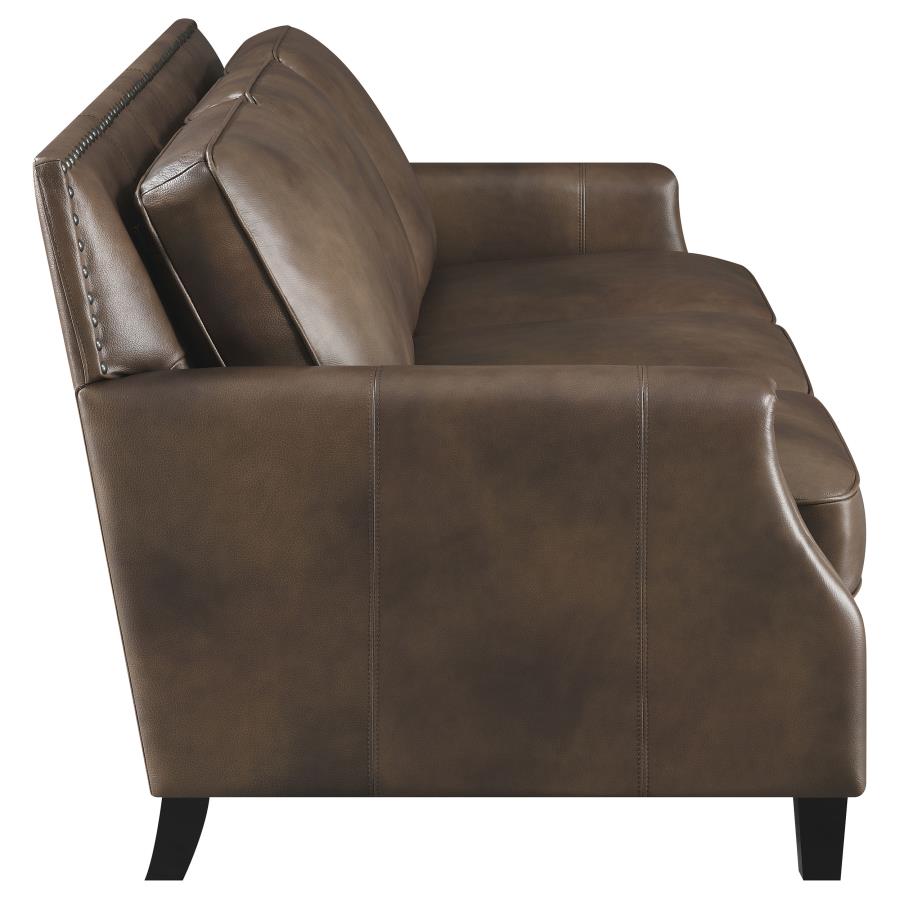 Leaton Brown 2 Pc Sofa Set - MyWaynesHome #