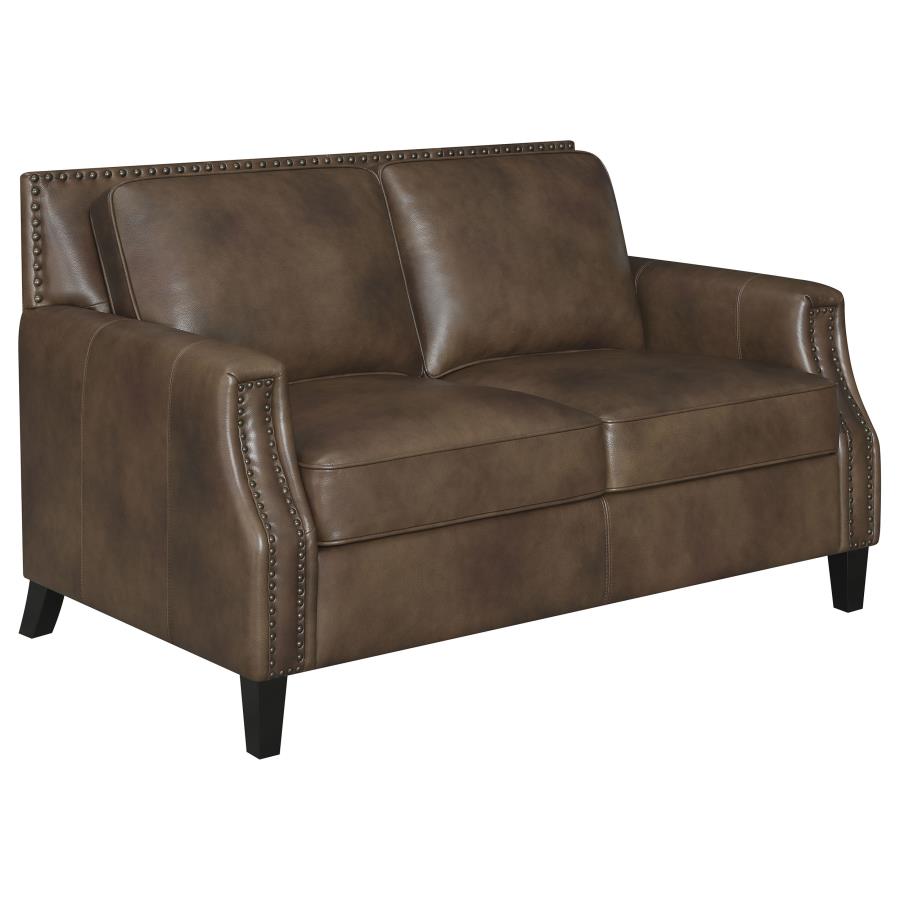 Leaton Brown 2 Pc Sofa Set - MyWaynesHome #