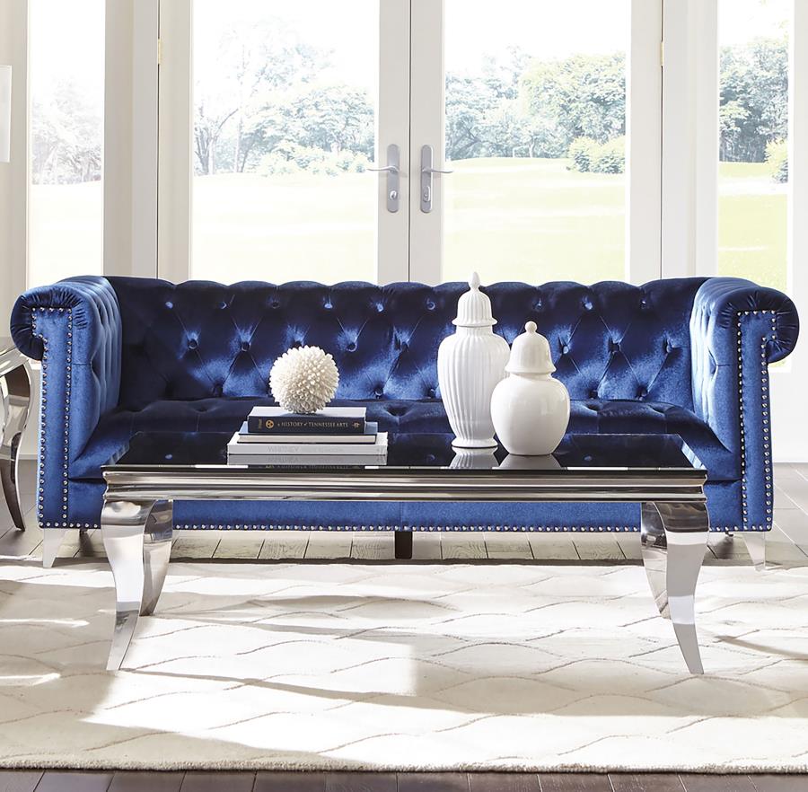 Bleker Blue Sofa - MyWaynesHome #