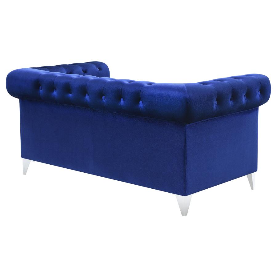 Bleker Blue Loveseat - MyWaynesHome #