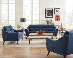 Gano Blue 3 Pc Sofa Set - MyWaynesHome #