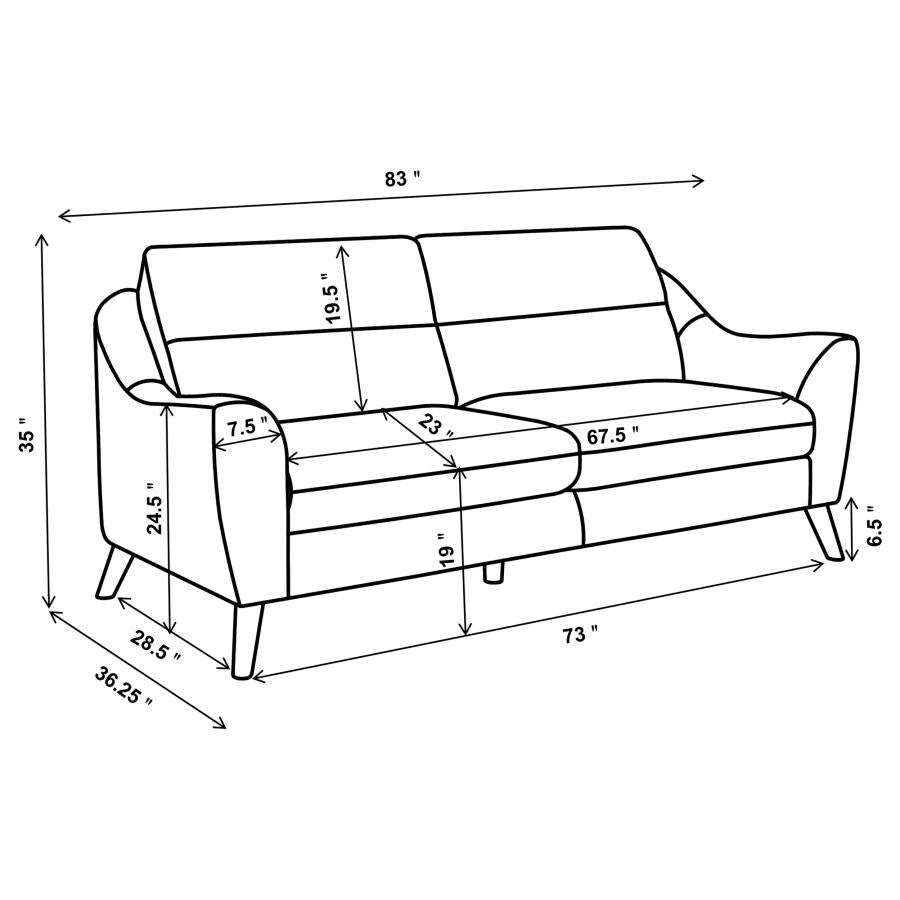 Gano Blue 3 Pc Sofa Set - MyWaynesHome #