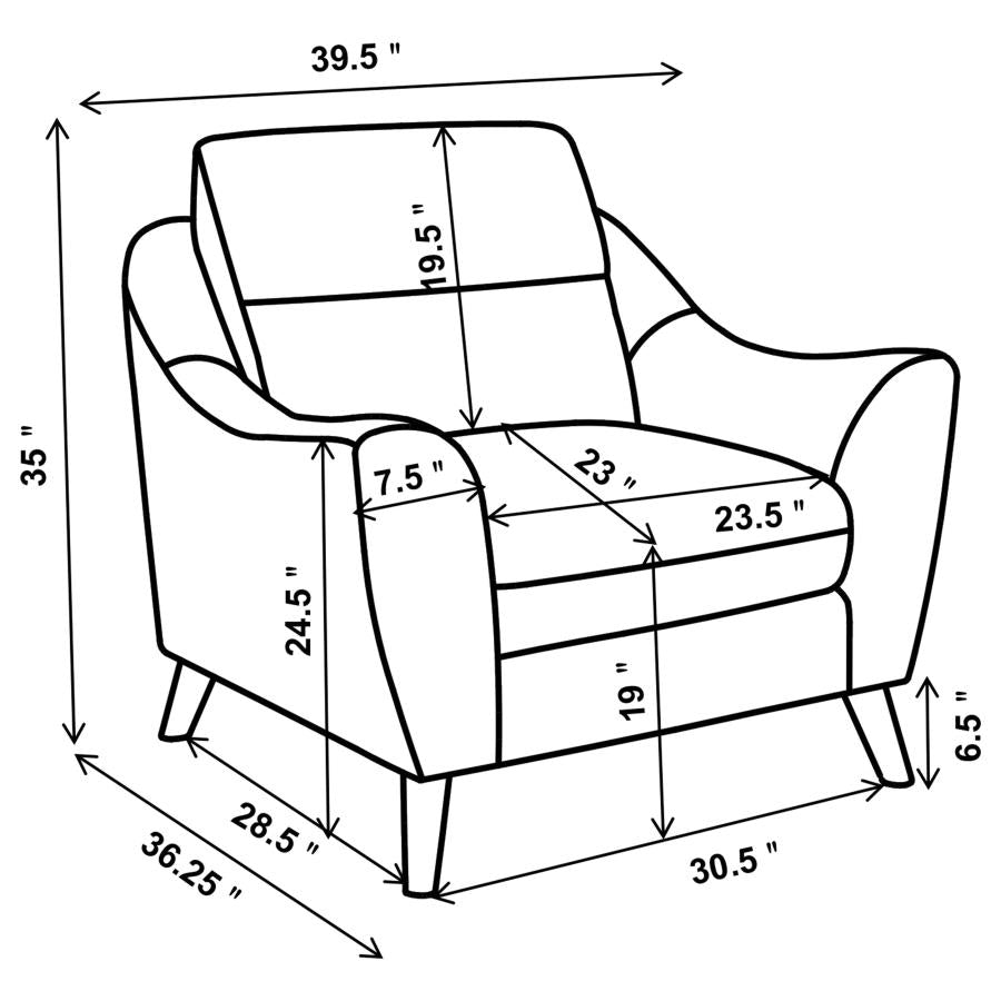 Gano Blue 3 Pc Sofa Set - MyWaynesHome #