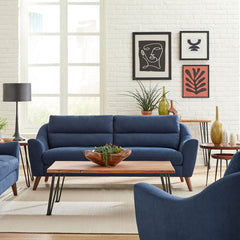 Gano Blue Sofa - MyWaynesHome #