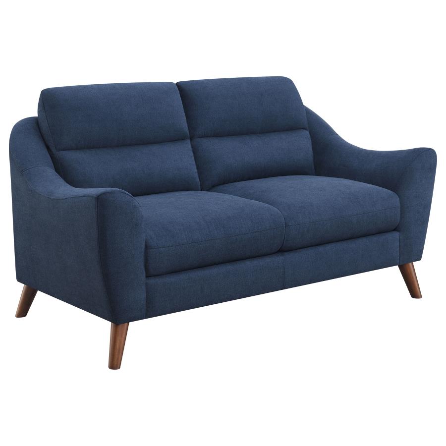 Gano Blue Loveseat - MyWaynesHome #